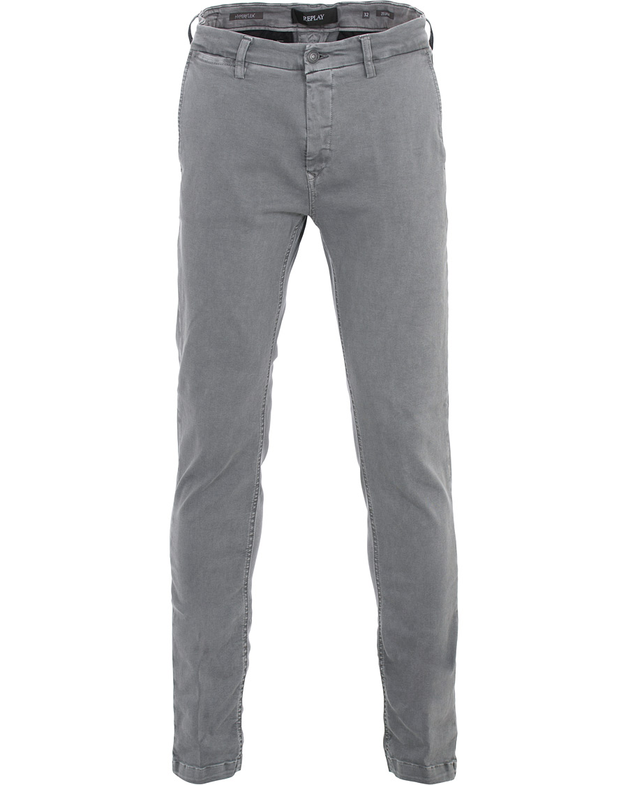 Herren | Hosen | Replay | Zeumar Hyperflex Chinos Iron Grey