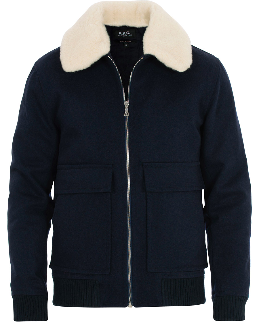 Herren | Jacken | A.P.C. | Blouson Bronze Jacket Marine