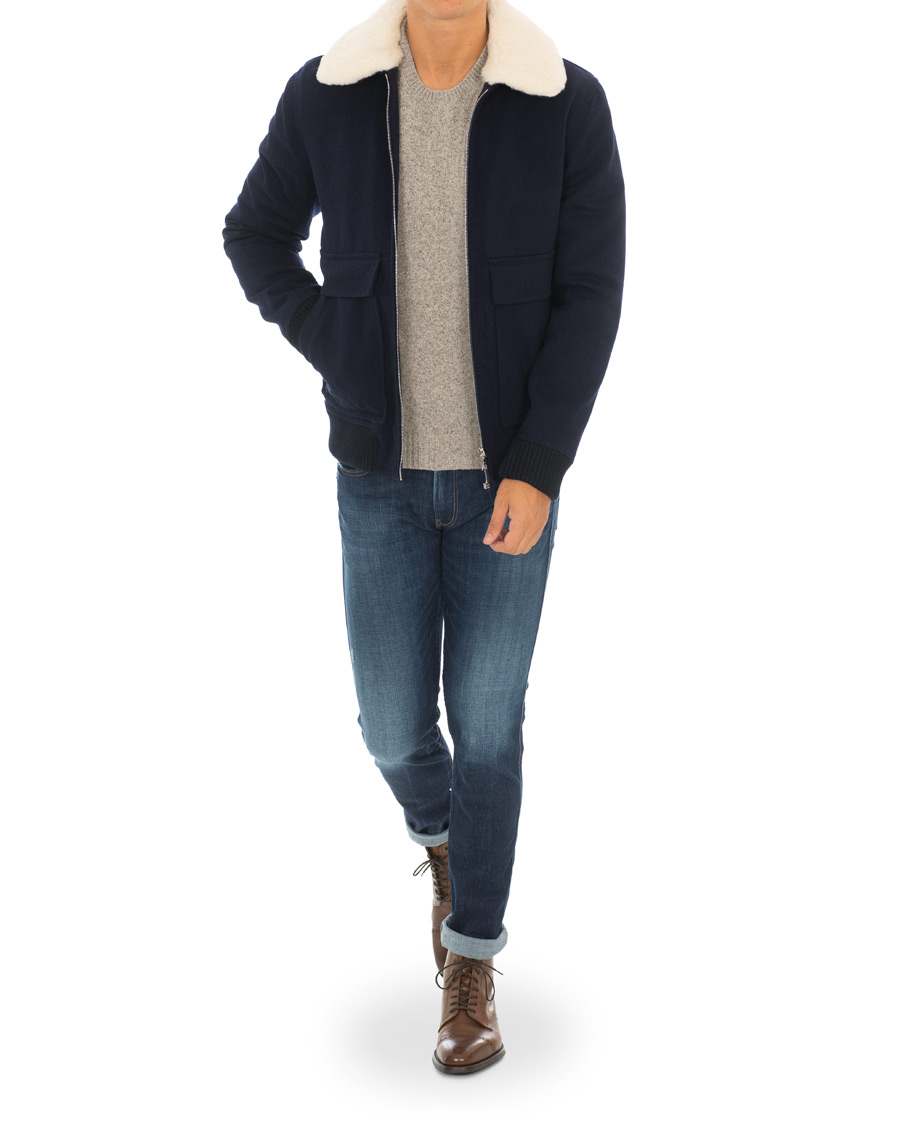 Herren | Jacken | A.P.C. | Blouson Bronze Jacket Marine