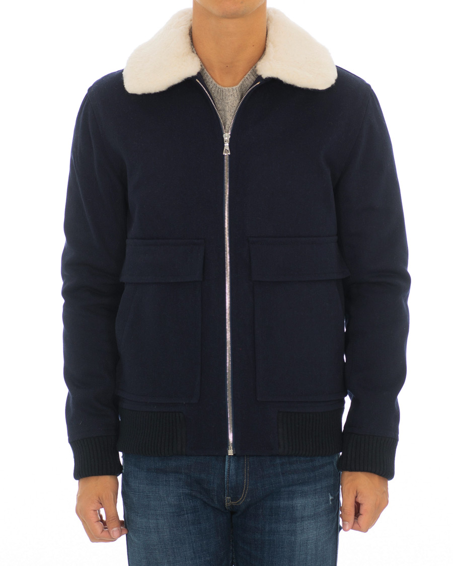 Herren | Jacken | A.P.C. | Blouson Bronze Jacket Marine