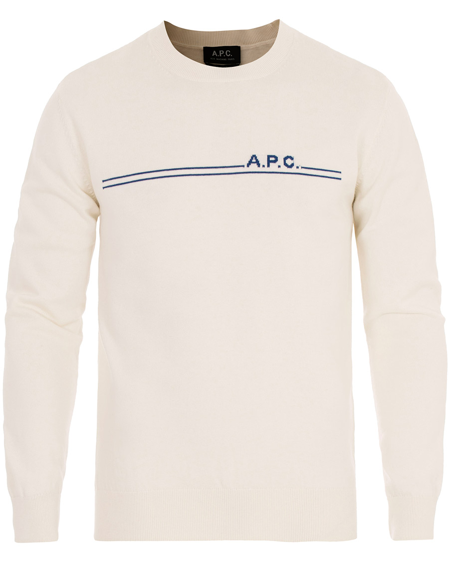 Herren | Pullover | A.P.C. | Eponyme H Crew Neck Ecru