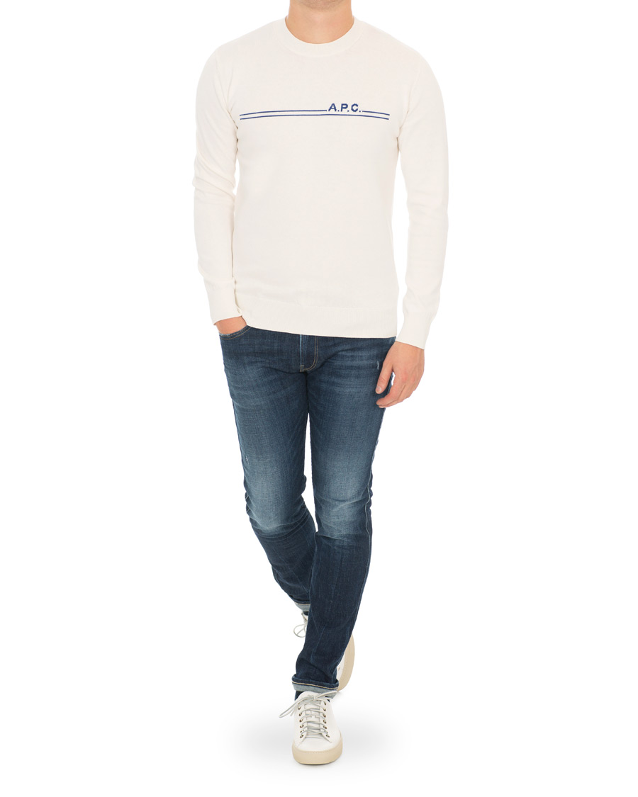 Herren | Pullover | A.P.C. | Eponyme H Crew Neck Ecru