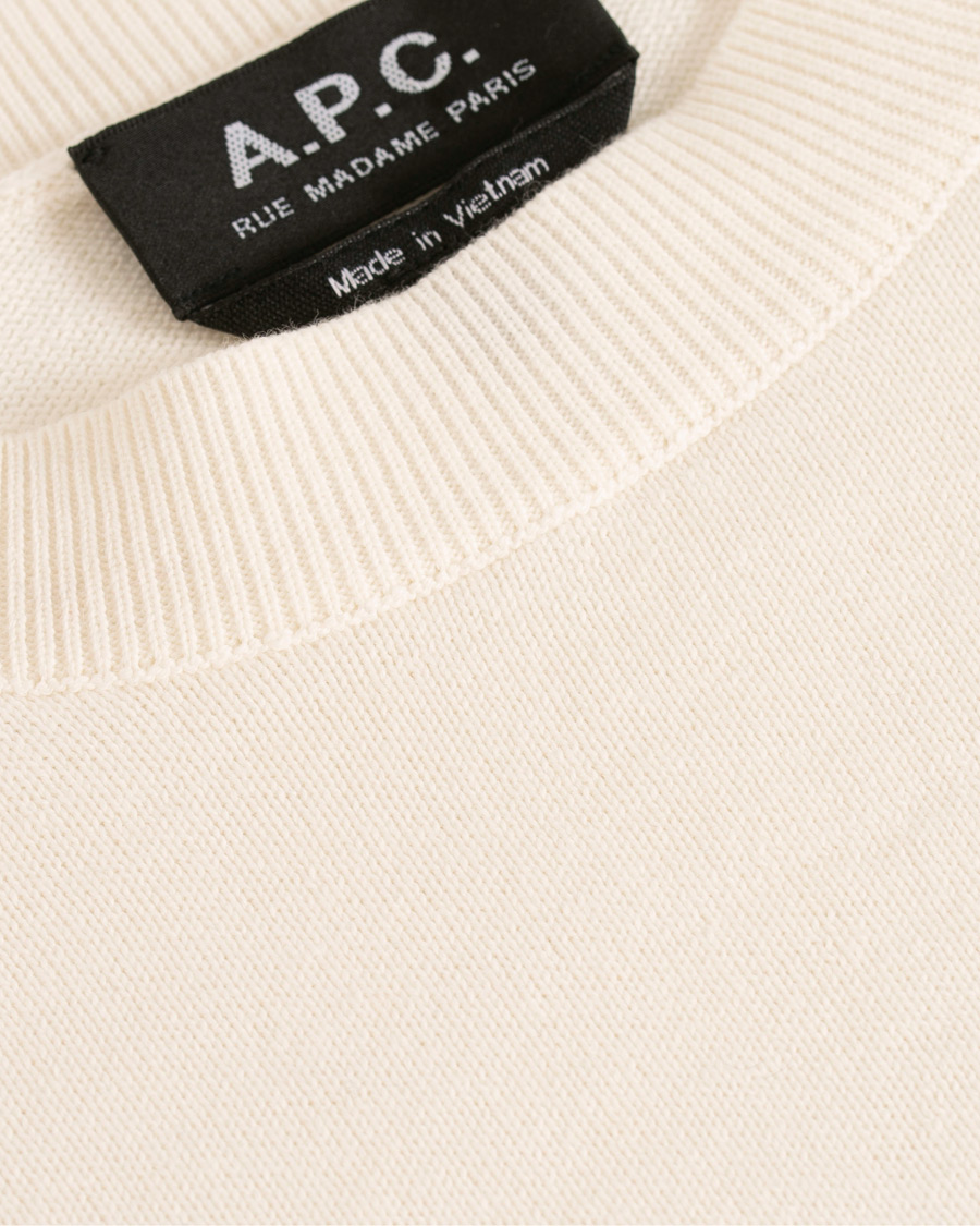 Herren | Pullover | A.P.C. | Eponyme H Crew Neck Ecru