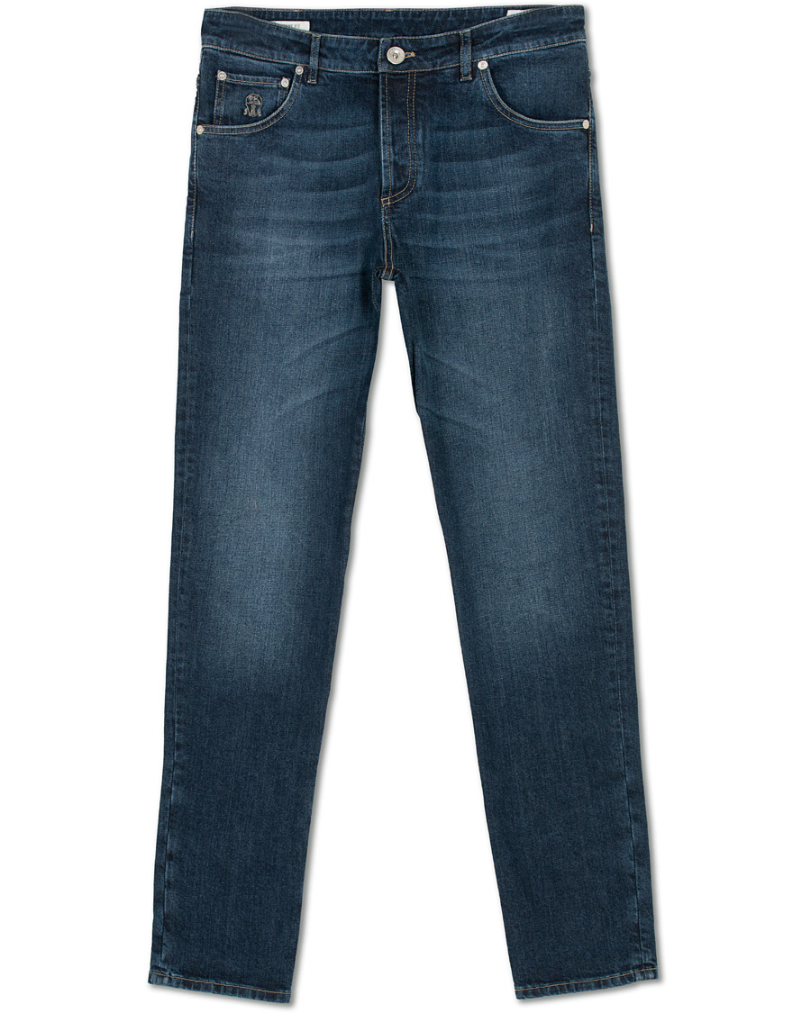 Herren | Jeans | Brunello Cucinelli | Slim Fit 5-Pocket Jeans Indigo