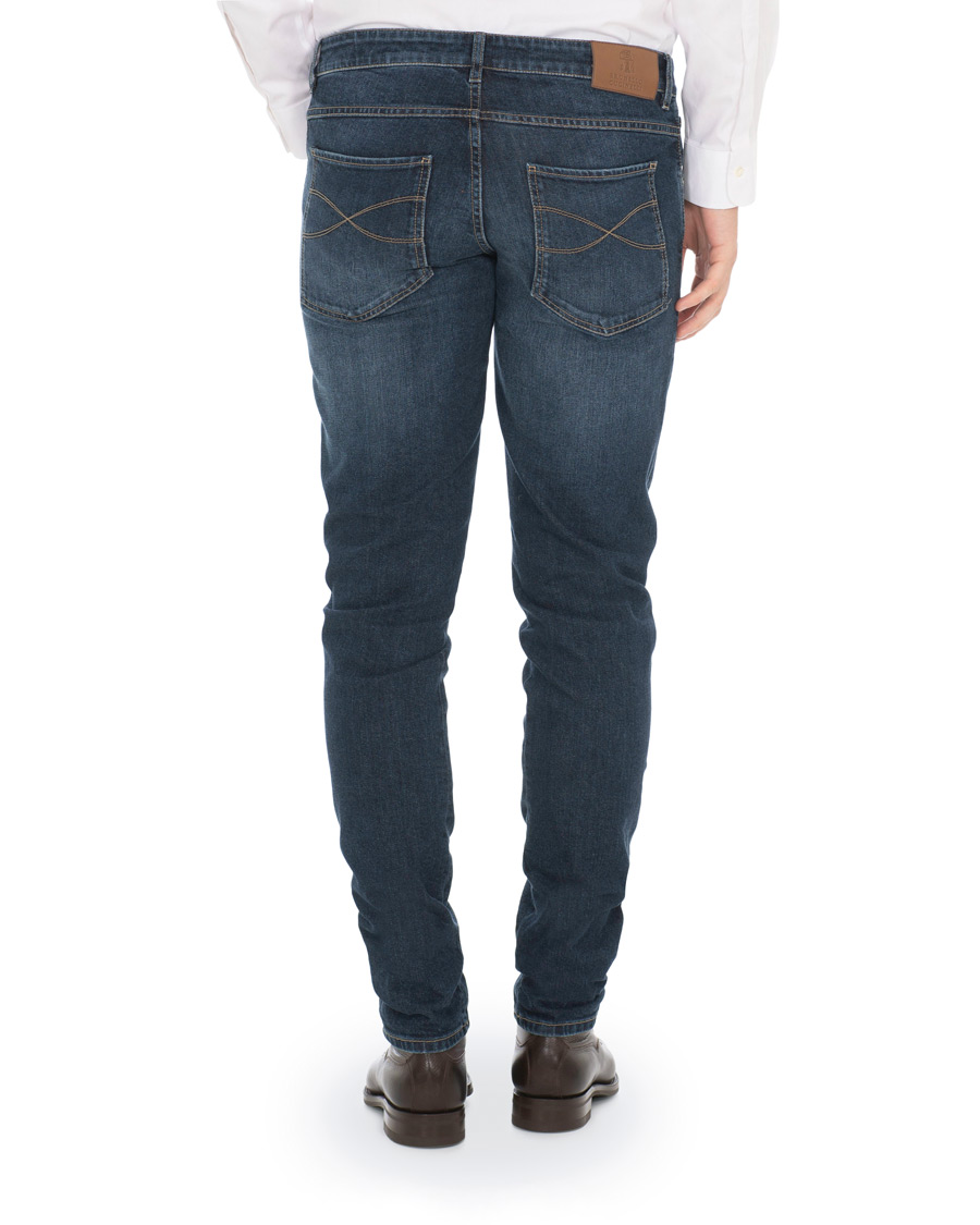 Herren | Jeans | Brunello Cucinelli | Slim Fit 5-Pocket Jeans Indigo