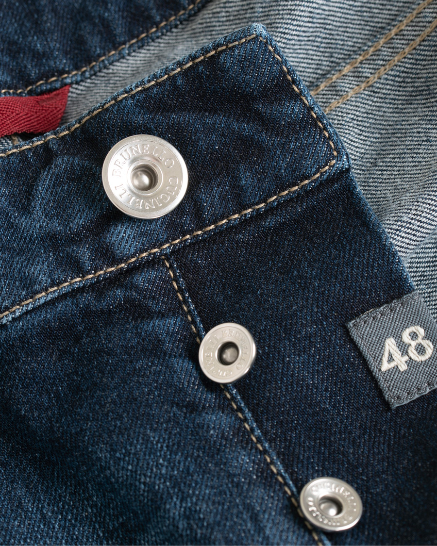 Herren | Jeans | Brunello Cucinelli | Slim Fit 5-Pocket Jeans Indigo
