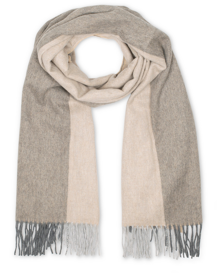 Herren | Begg & Co Jura Lambswool/Angora Scarf Duo Natural Greige | Begg & Co | Jura Lambswool/Angora Scarf Duo Natural Greige