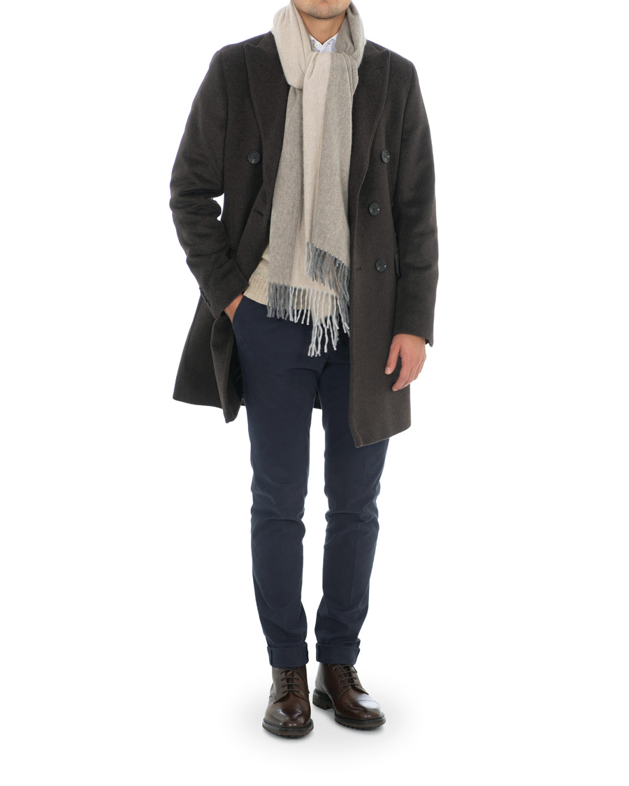 Herren | Begg & Co Jura Lambswool/Angora Scarf Duo Natural Greige | Begg & Co | Jura Lambswool/Angora Scarf Duo Natural Greige