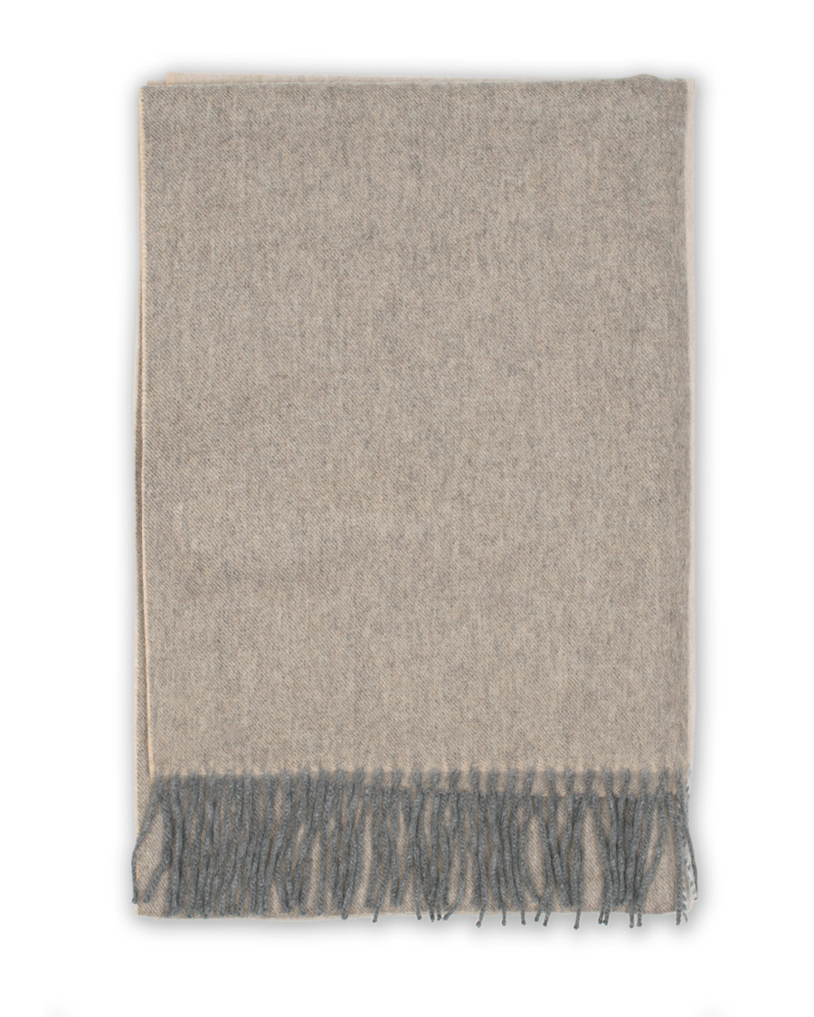 Herren | Begg & Co Jura Lambswool/Angora Scarf Duo Natural Greige | Begg & Co | Jura Lambswool/Angora Scarf Duo Natural Greige