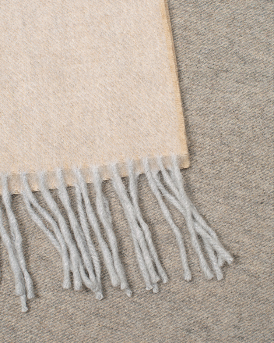 Herren | Begg & Co Jura Lambswool/Angora Scarf Duo Natural Greige | Begg & Co | Jura Lambswool/Angora Scarf Duo Natural Greige