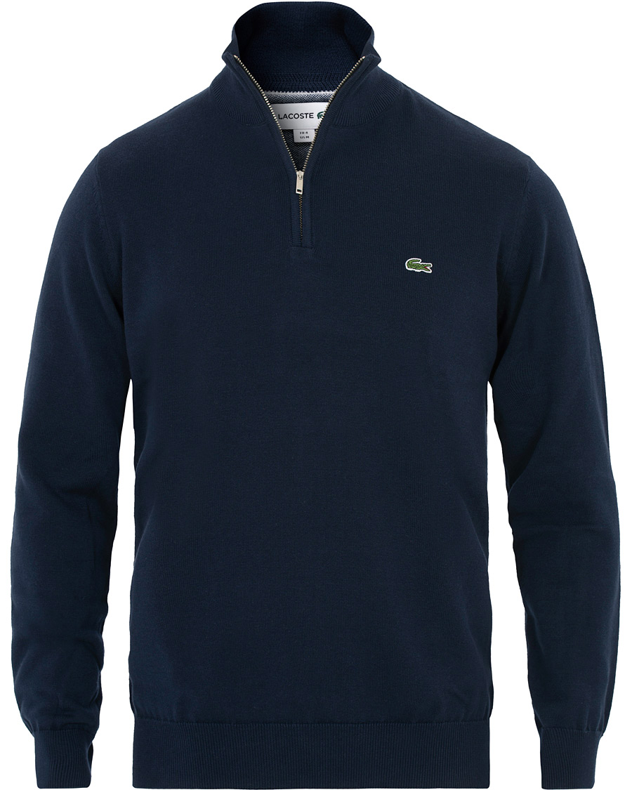 lacoste half zip sweater