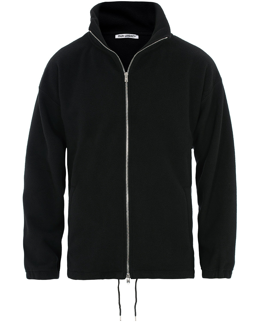 Herren | Pullover | Our Legacy | Zip Funnel Fleece Jacket Black