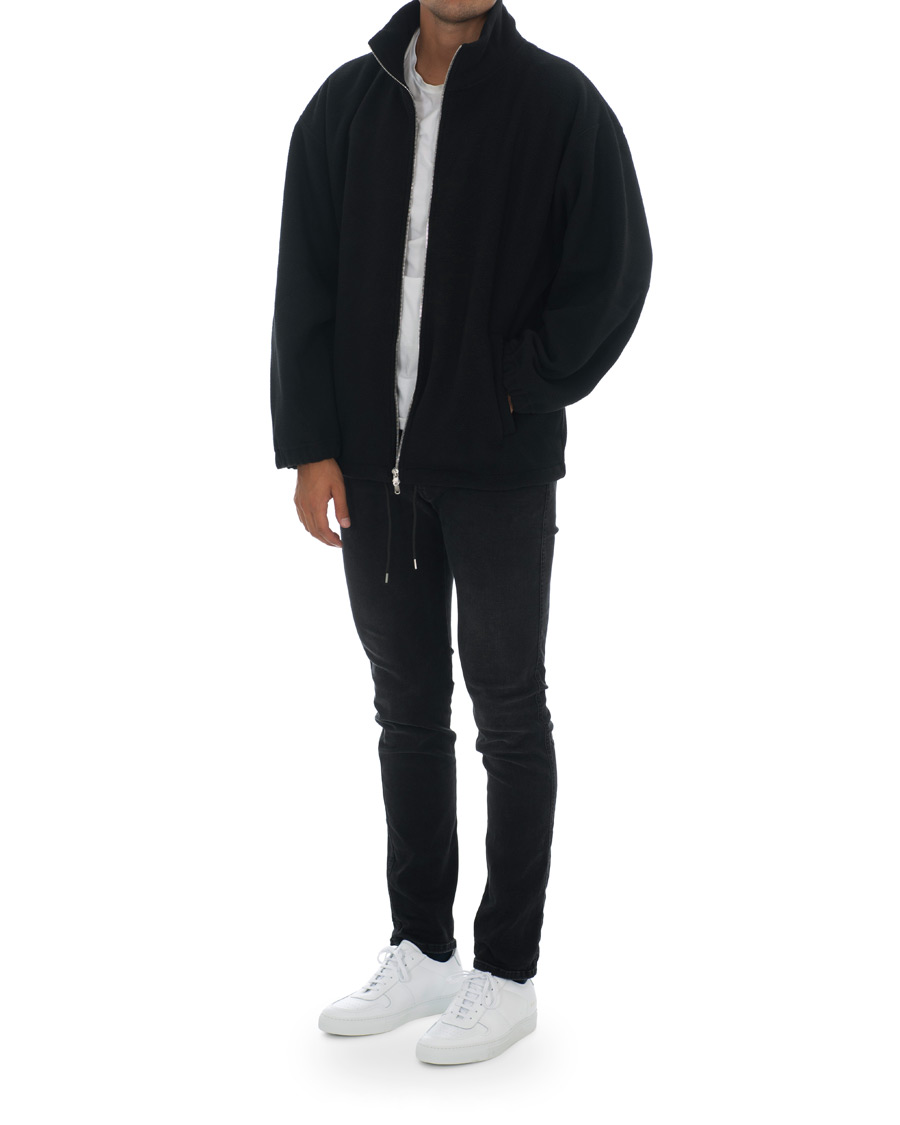 Herren | Pullover | Our Legacy | Zip Funnel Fleece Jacket Black
