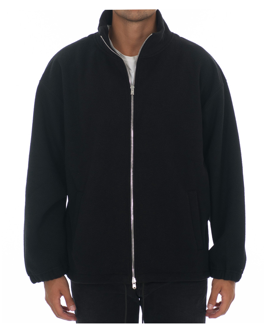 Herren | Pullover | Our Legacy | Zip Funnel Fleece Jacket Black