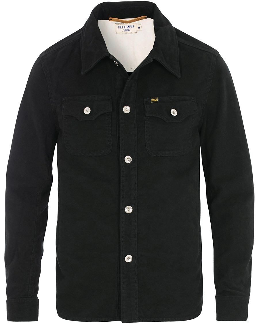 Herren | Jacken | Tiger of Sweden Jeans | Get Moleskin Denim Jacket Black