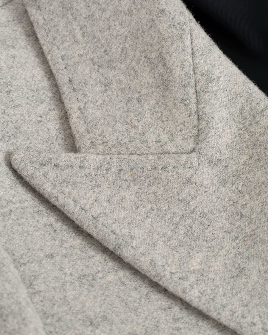 Herren | Jacken | Tiger of Sweden | Seder Peak Lapel Wool/Cashmere Coat Light Grey Melange