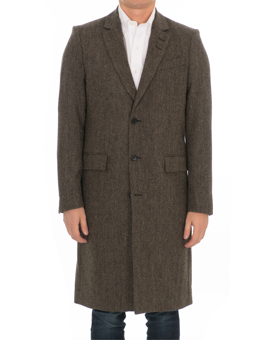 Herren | Jacken | Tiger of Sweden | Coltmar Structured Wool Coat Brown