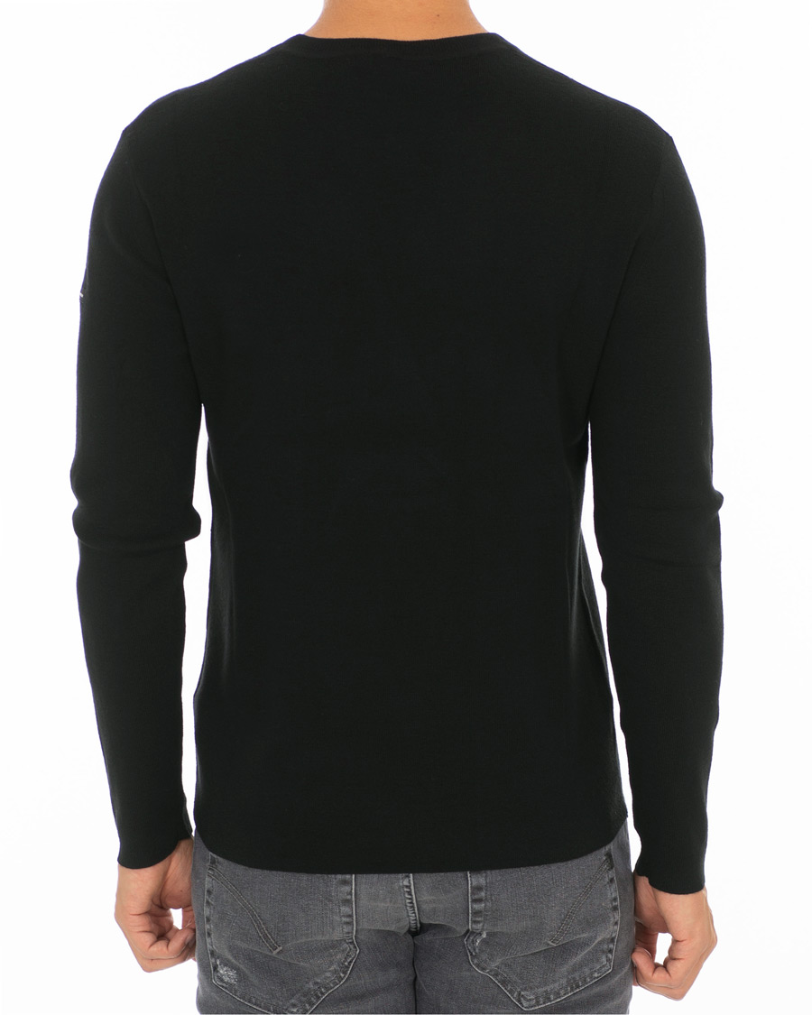 Herren | Pullover | Tiger of Sweden | Harvik Wool Logo Crew Neck Black