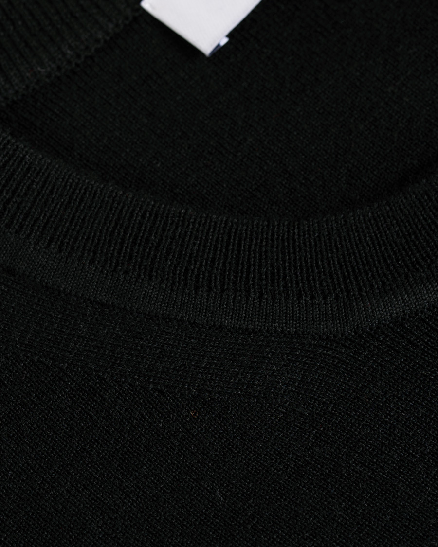 Herren | Pullover | Tiger of Sweden | Harvik Wool Logo Crew Neck Black