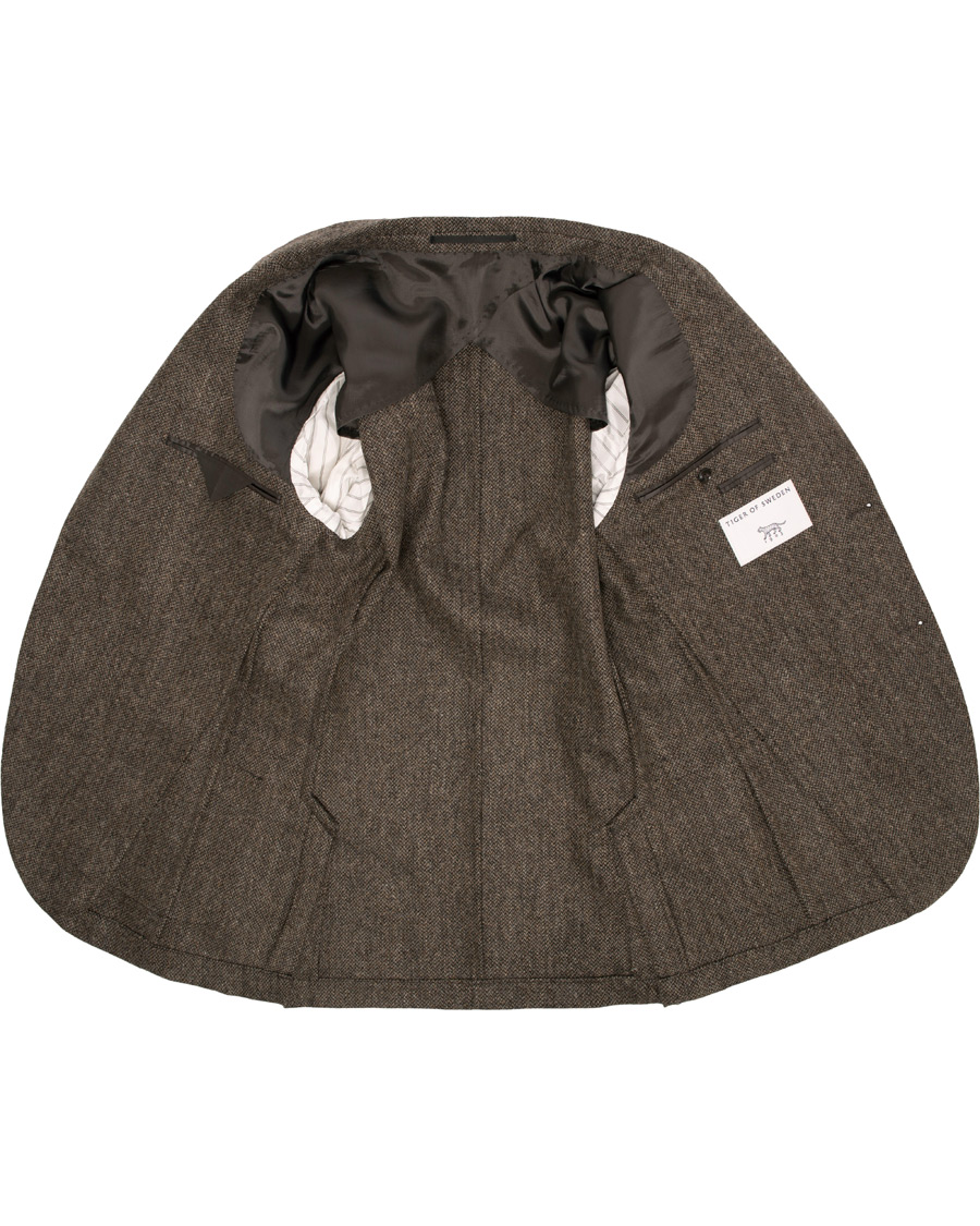 Herren | Sakkos | Tiger of Sweden | Jamot Half Lined Structured Wool Blazer Brown
