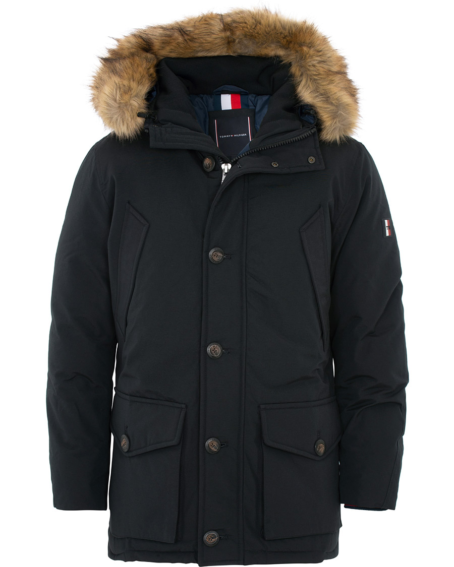 Herren | Jacken | Tommy Hilfiger | Hampton Down Fake Fur Parka Jet Black