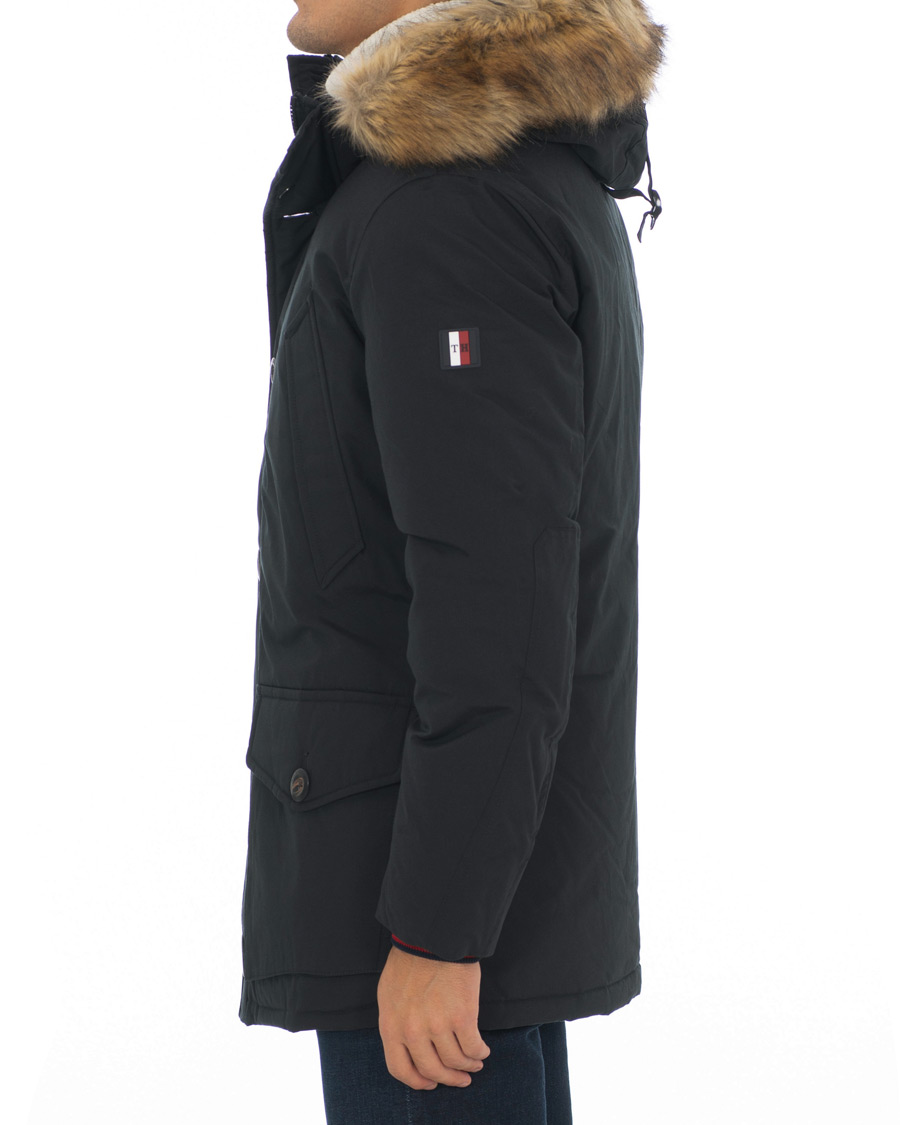 Herren | Jacken | Tommy Hilfiger | Hampton Down Fake Fur Parka Jet Black