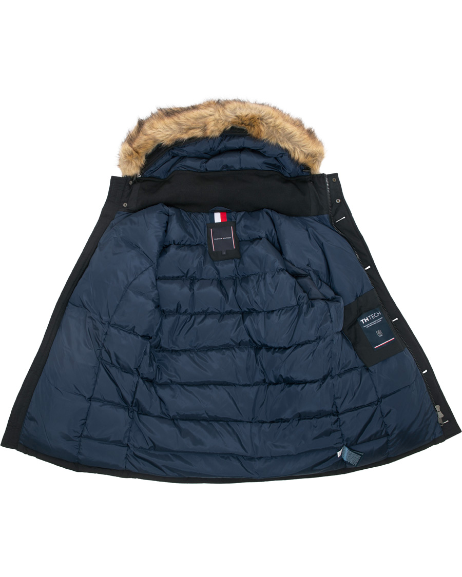 Herren | Jacken | Tommy Hilfiger | Hampton Down Fake Fur Parka Jet Black