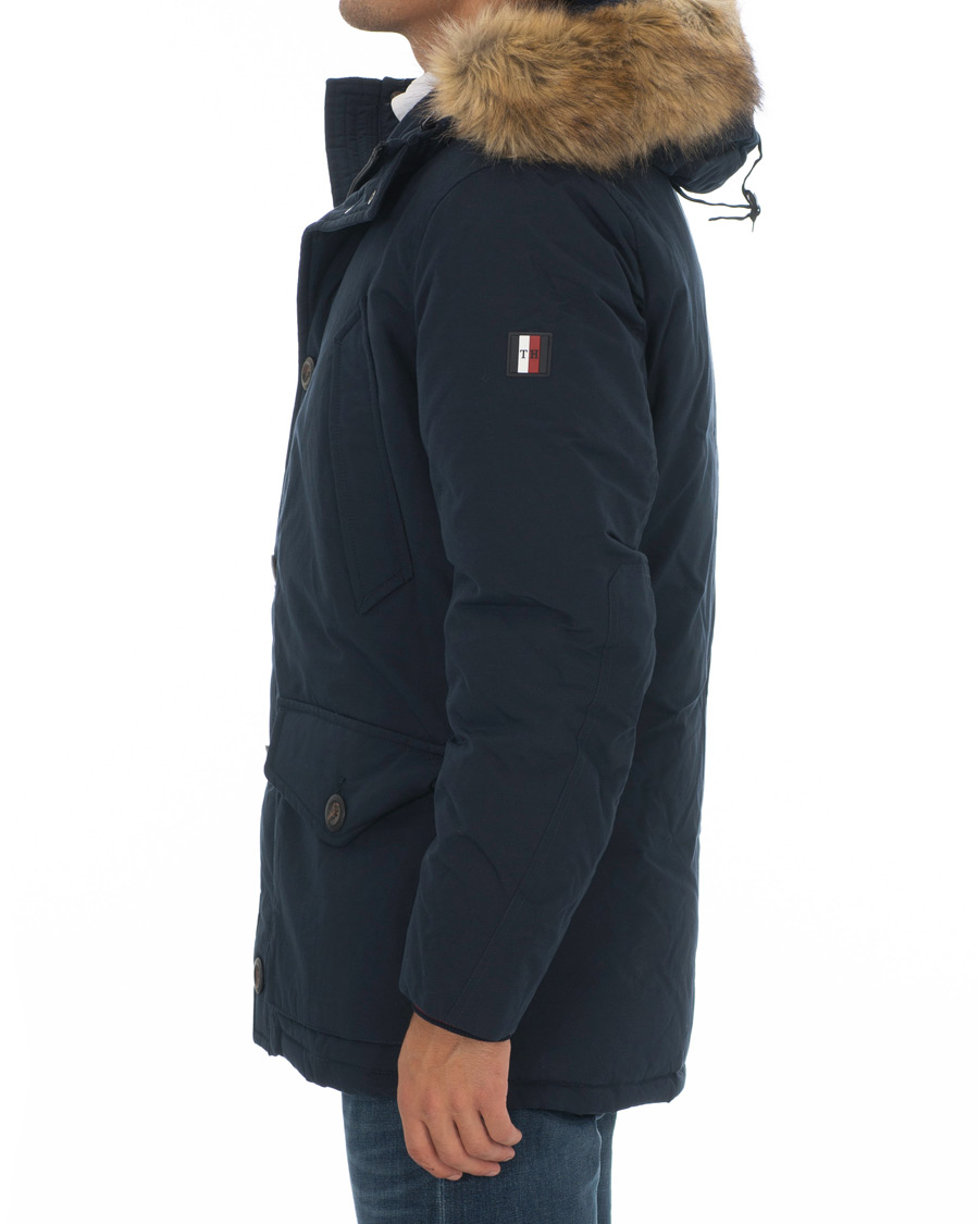 Herren | Jacken | Tommy Hilfiger | Hampton Down Fake Fur Parka Sky Captain