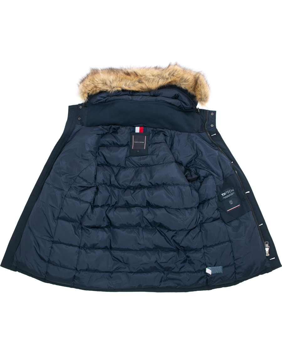 Herren | Jacken | Tommy Hilfiger | Hampton Down Fake Fur Parka Sky Captain