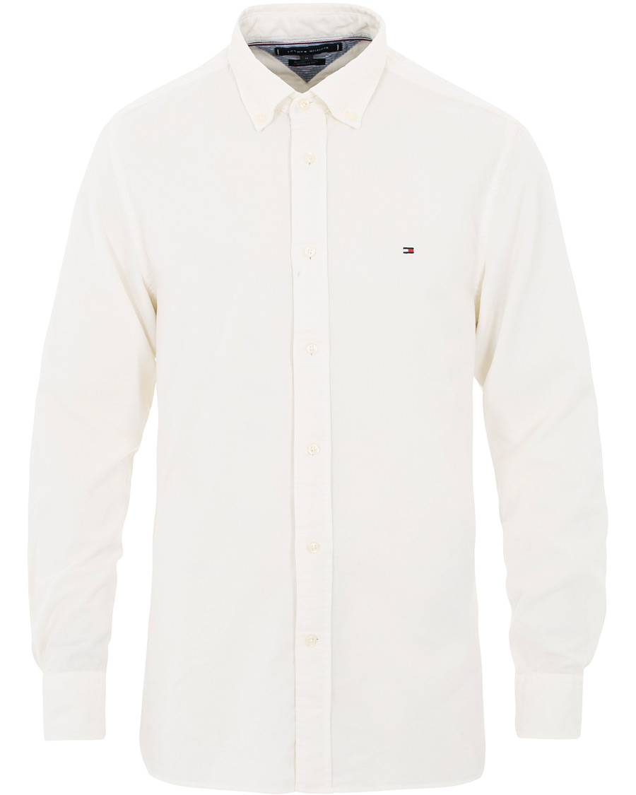 Herren | Hemden | Tommy Hilfiger | Garment Dyed Corduroy Shirt Whisper White