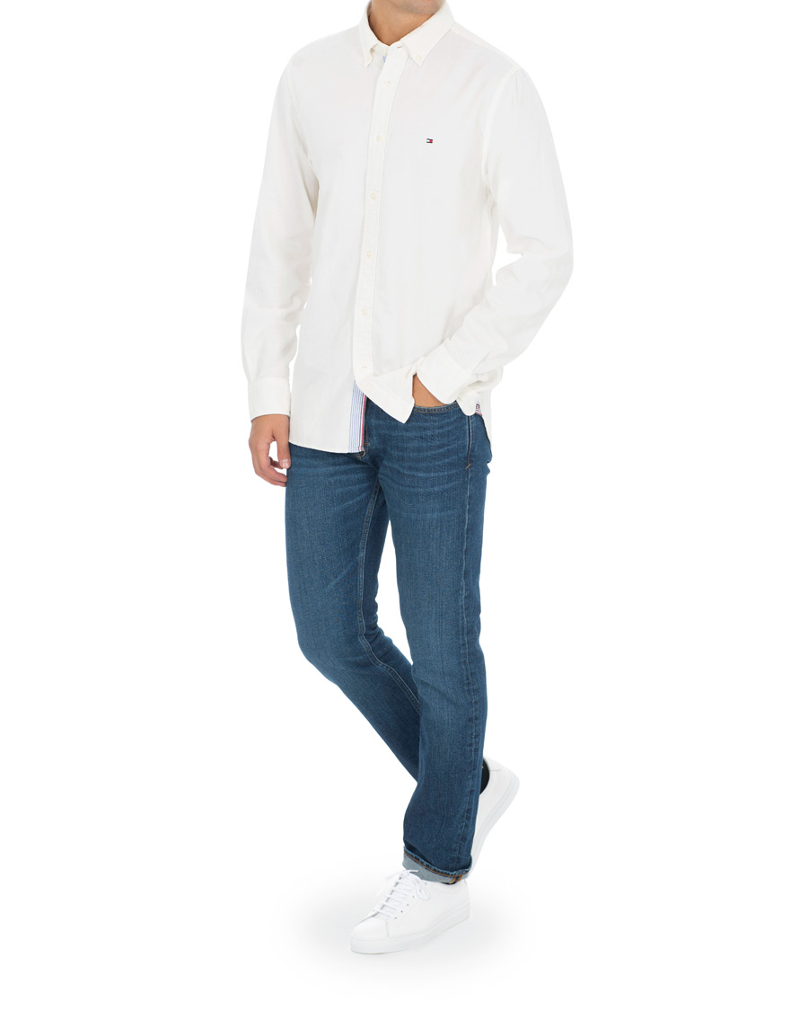 Herren | Hemden | Tommy Hilfiger | Garment Dyed Corduroy Shirt Whisper White