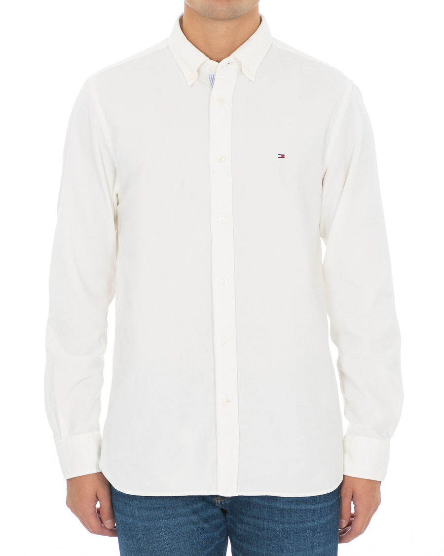 Herren | Hemden | Tommy Hilfiger | Garment Dyed Corduroy Shirt Whisper White