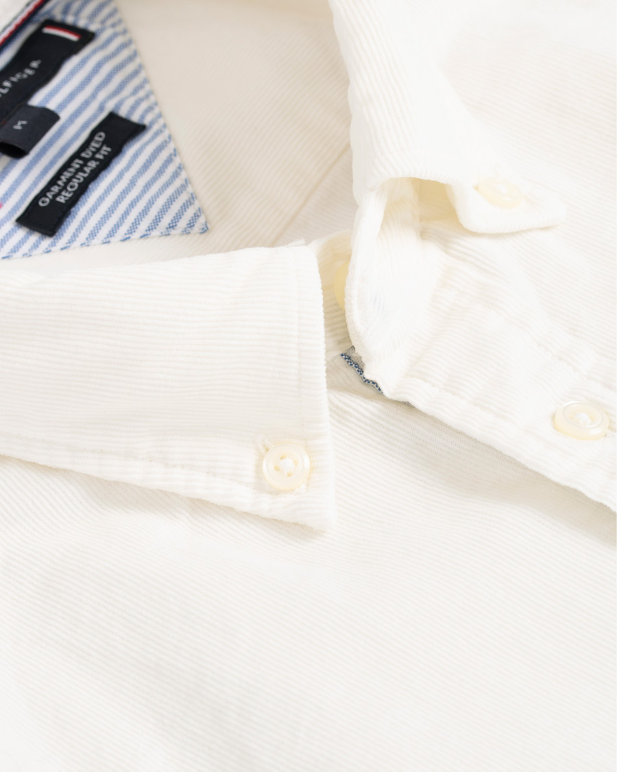 Herren | Hemden | Tommy Hilfiger | Garment Dyed Corduroy Shirt Whisper White