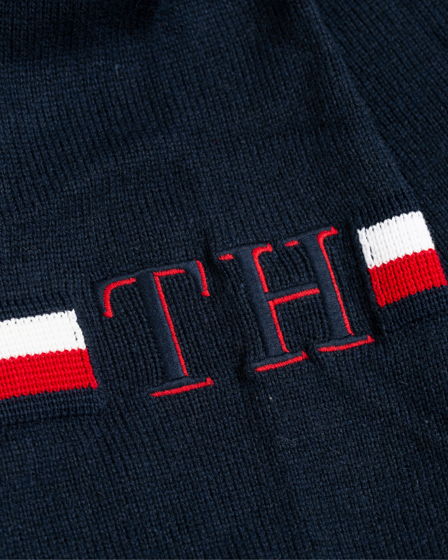 Herren | Pullover | Tommy Hilfiger | Monogram Button Mock Neck Sky Captain