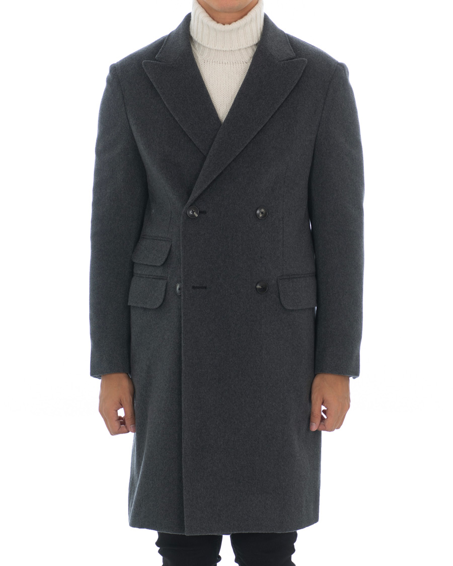 Herren | Jacken | Z Zegna | Double Breasted Unlined Beaver Wool Coat Grey Melange