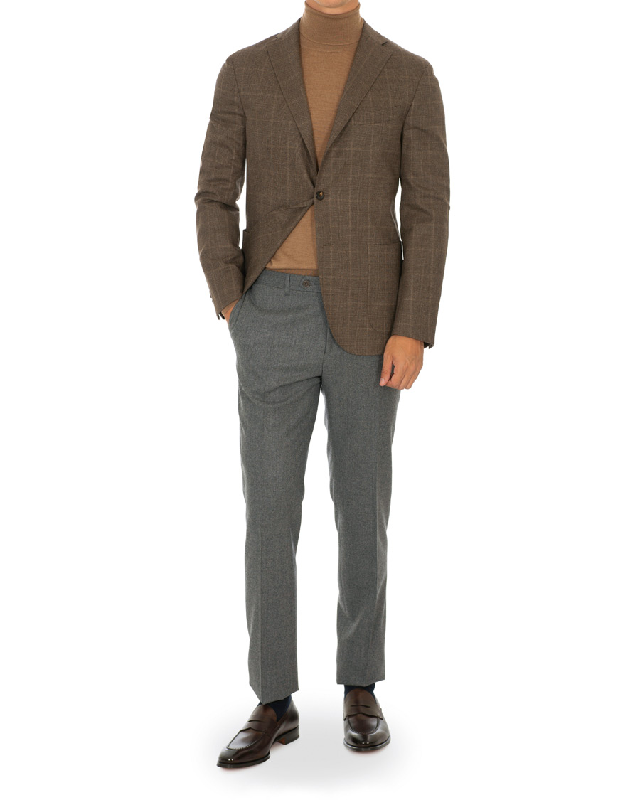 Herren | Sakkos | Boglioli | K Jacket Checked Blazer Brown