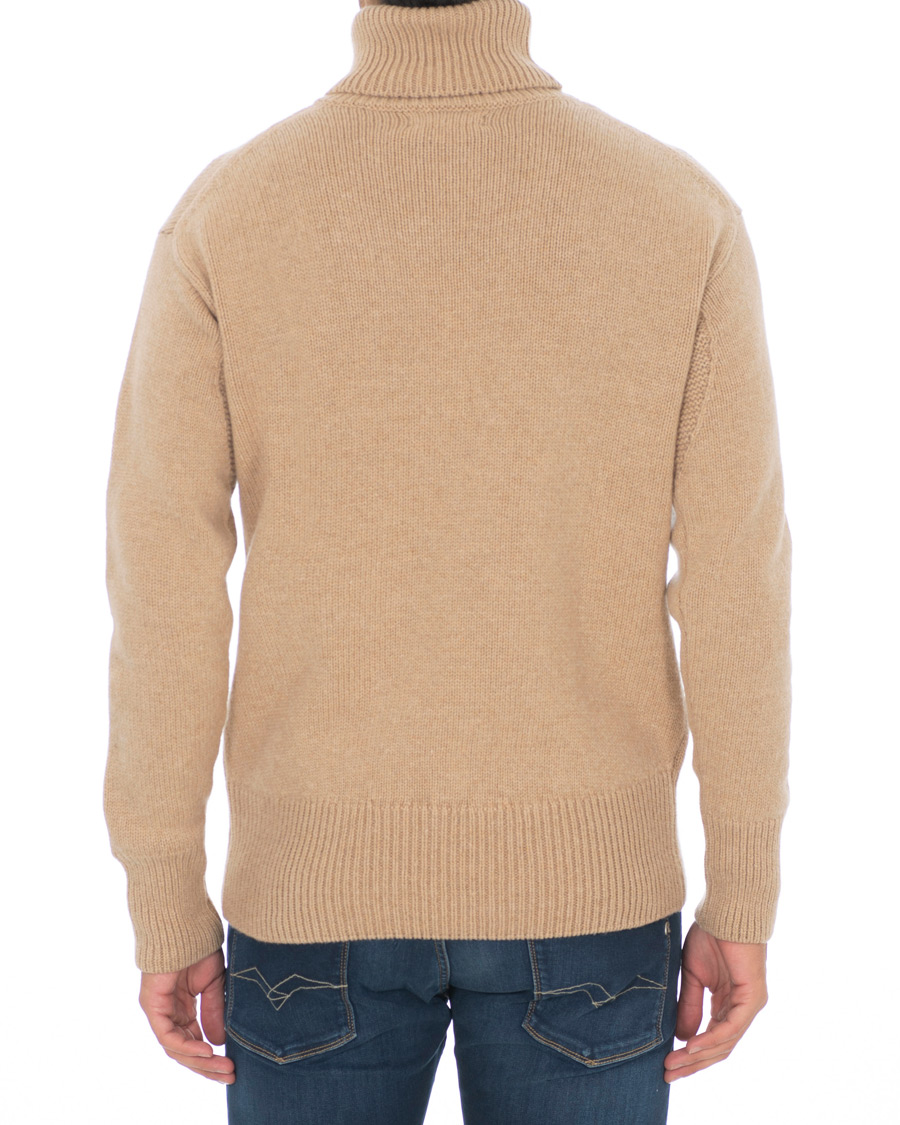 Herren | Pullover | Merz b. Schwanen | Classic Merino/Cashmere Turtleneck Pullover Toffee