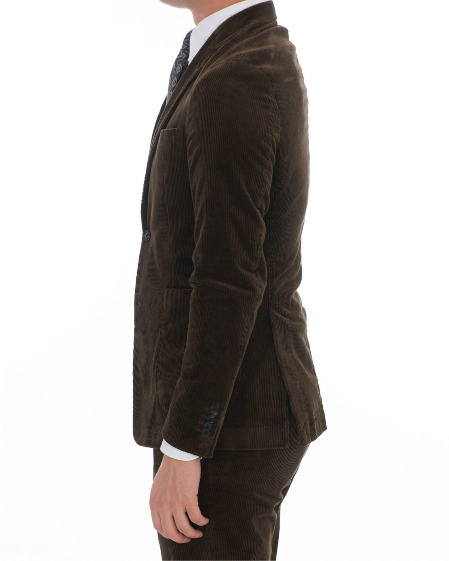 Herren | Sakkos | Oscar Jacobson | Einar Patch Pocket Corduroy Blazer Tobacco