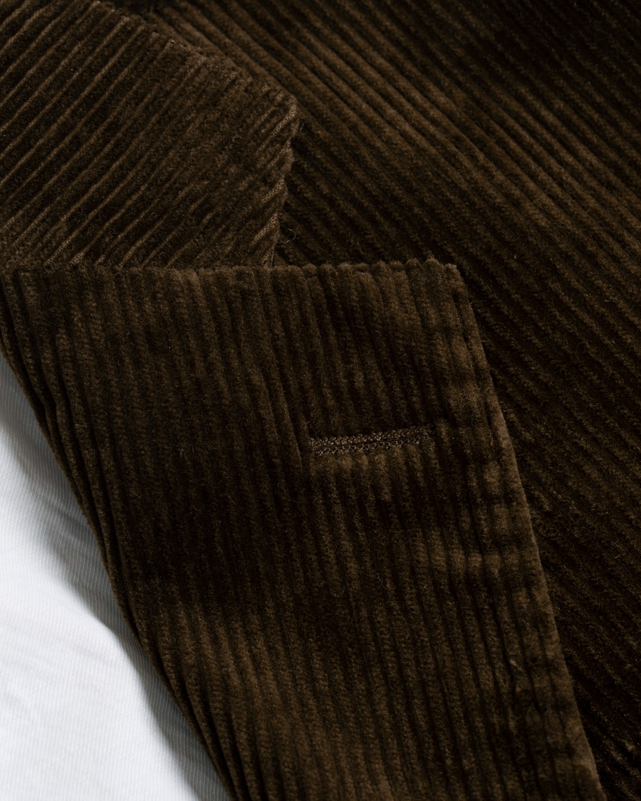 Herren | Sakkos | Oscar Jacobson | Einar Patch Pocket Corduroy Blazer Tobacco