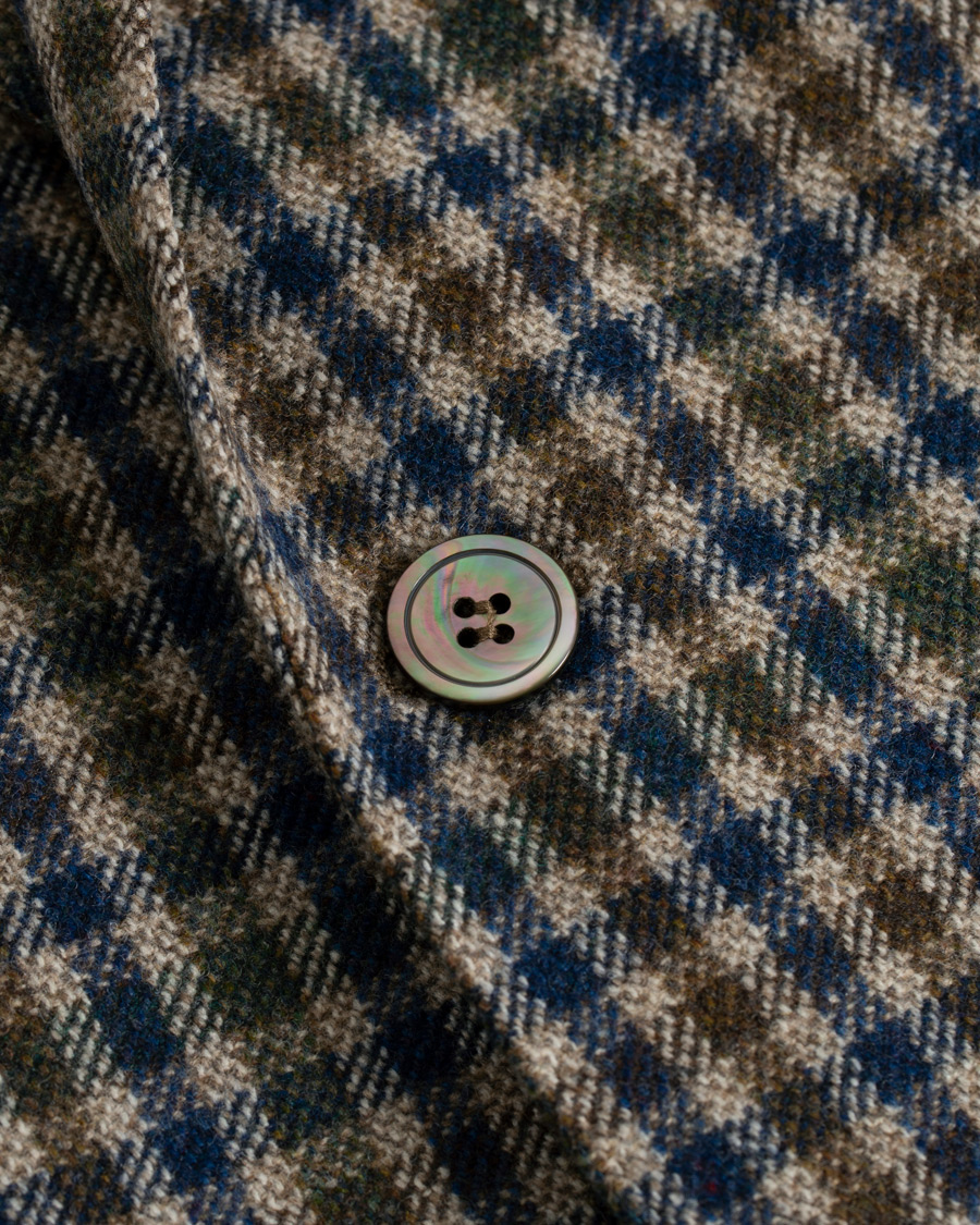 Herren | Sakkos | Oscar Jacobson | Einar Checked Patch Pocket Blazer Beige