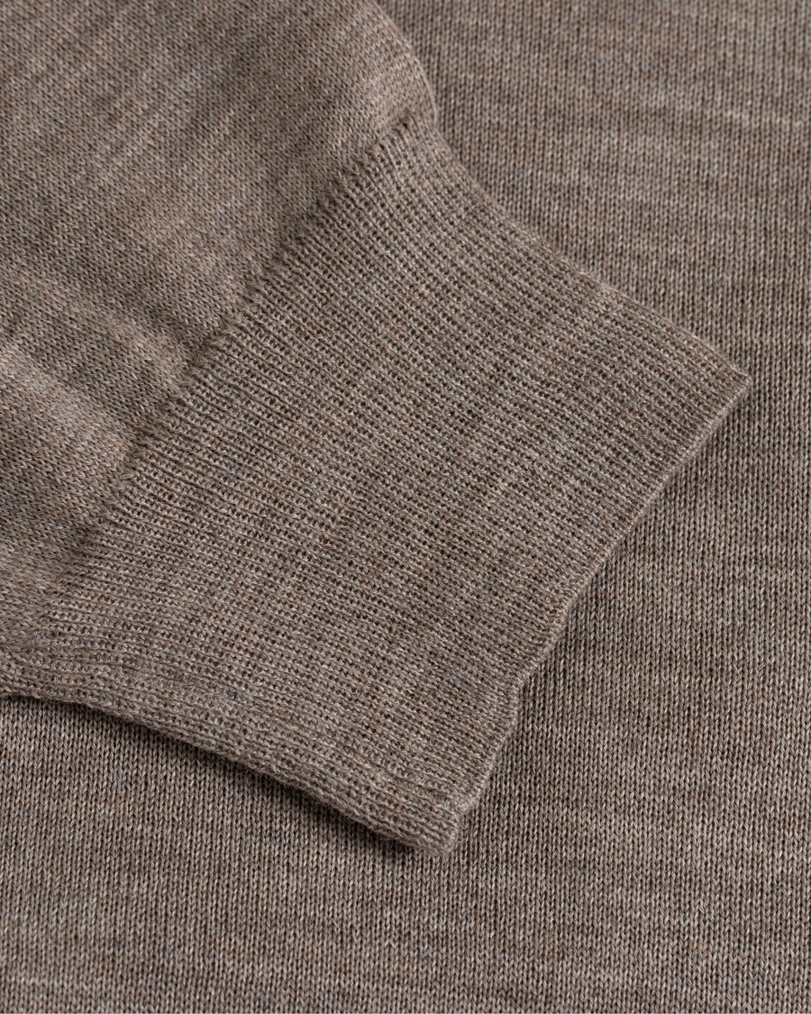 Herren | Pullover | Oscar Jacobson | Cole Extra Fine Merino Rollneck Beige
