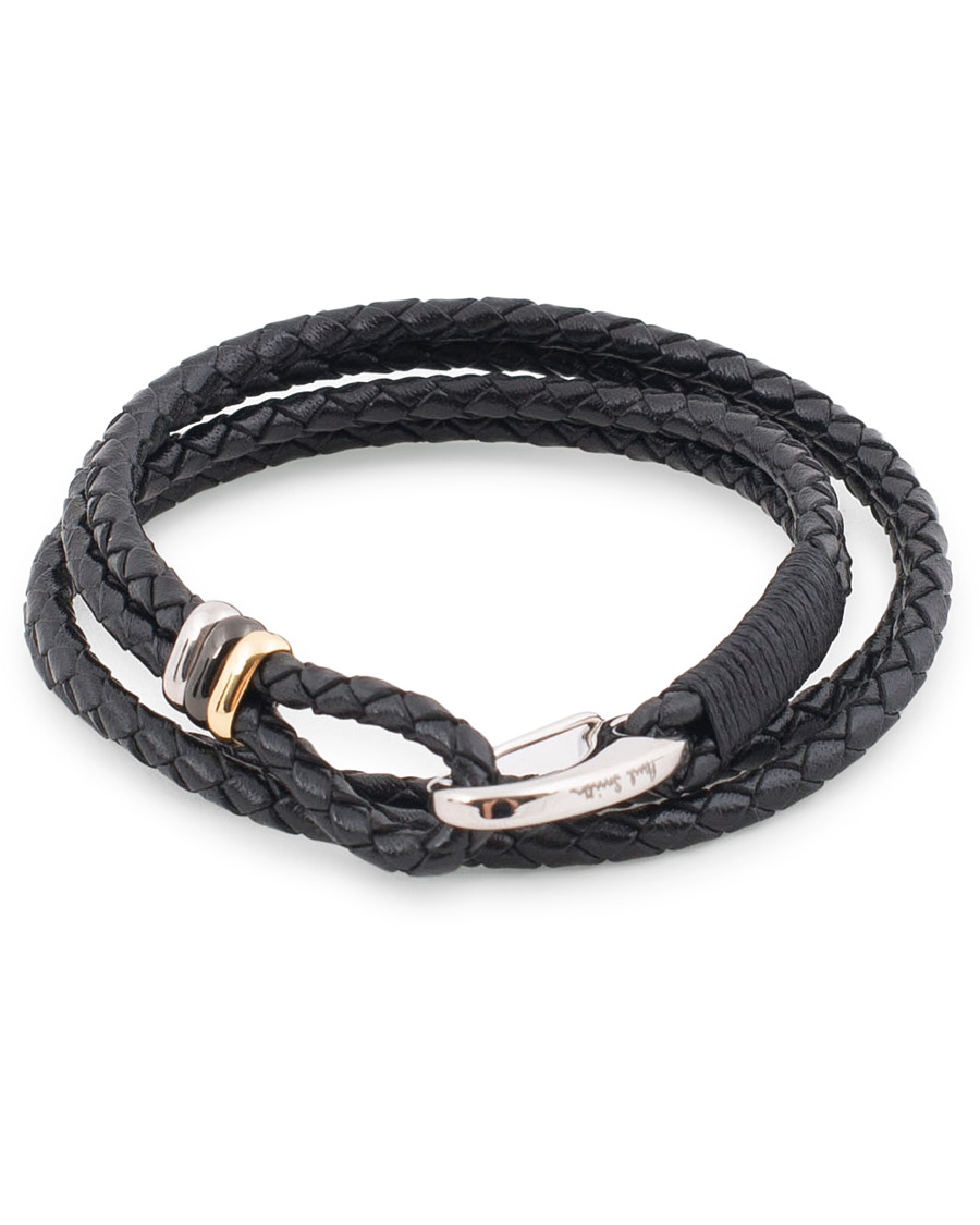 Herren | Paul Smith Leather Wrap Bracelet Black | Paul Smith | Leather Wrap Bracelet Black