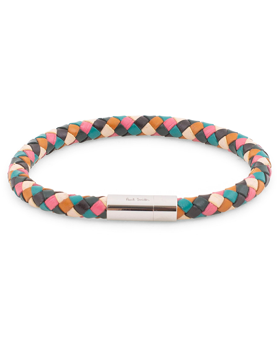 Herren | Paul Smith Woven Leather Plait Bracelet Multi | Paul Smith | Woven Leather Plait Bracelet Multi