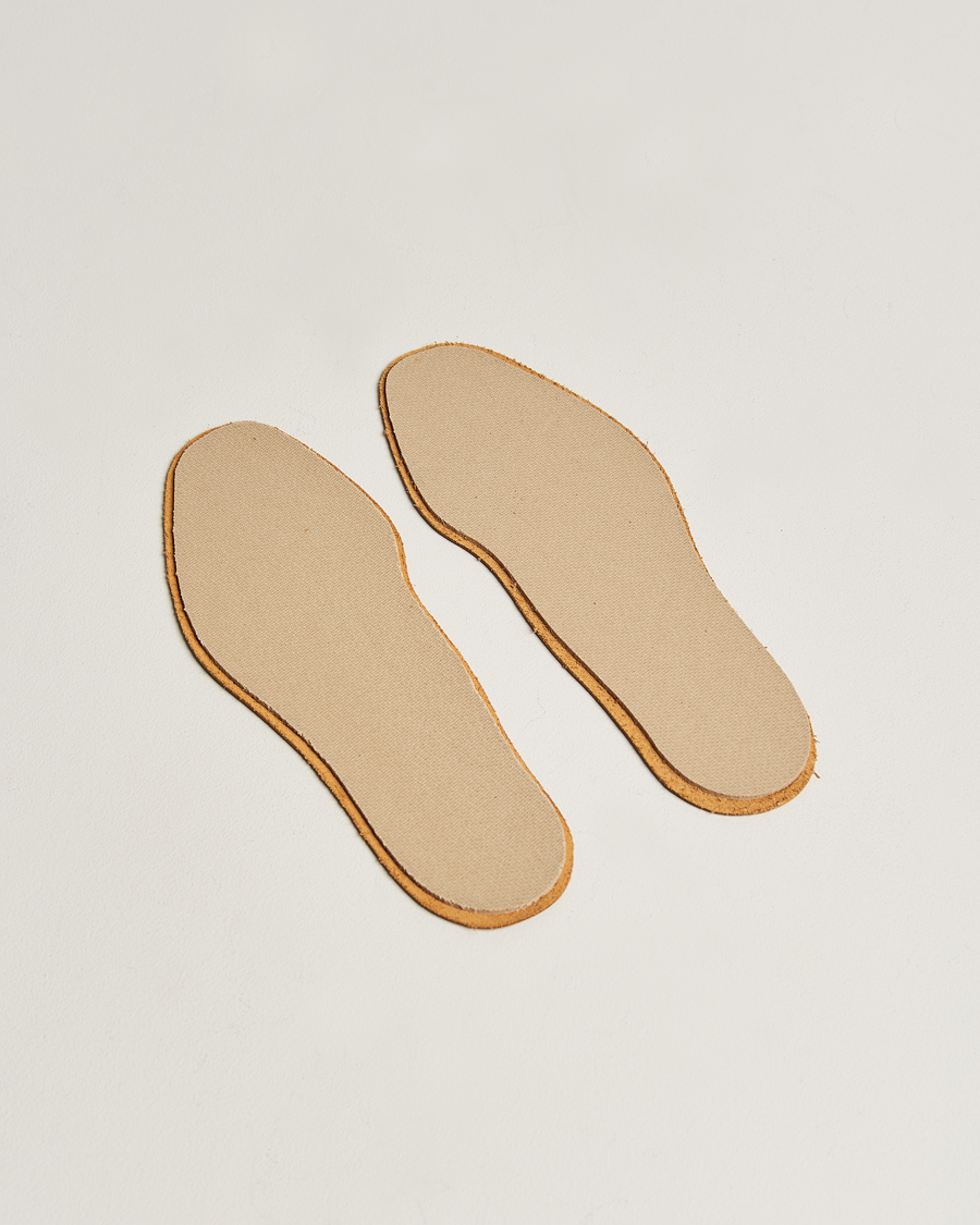 Leather footbed sales