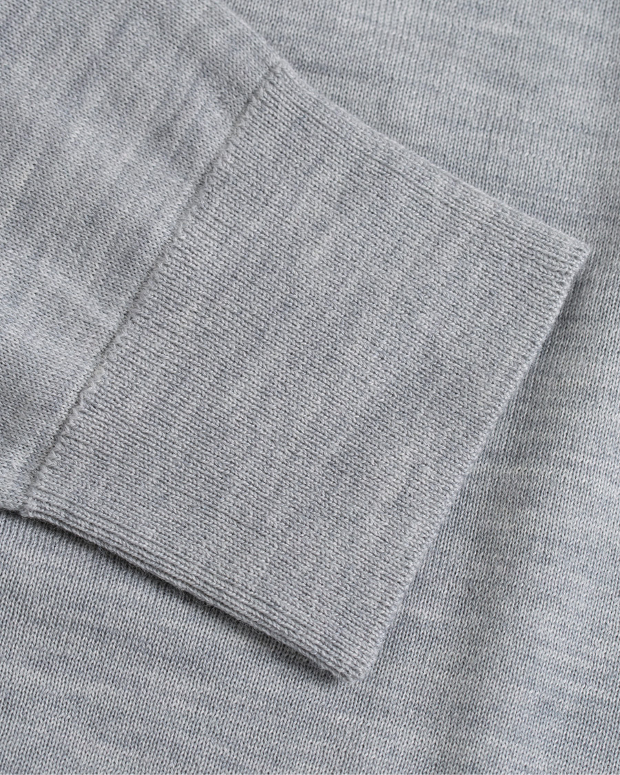 Herren | Pullover | Samsøe Samsøe | Samsøe & Samsøe Flemming Superfine Merino Wool Crew Neck Grey Mel