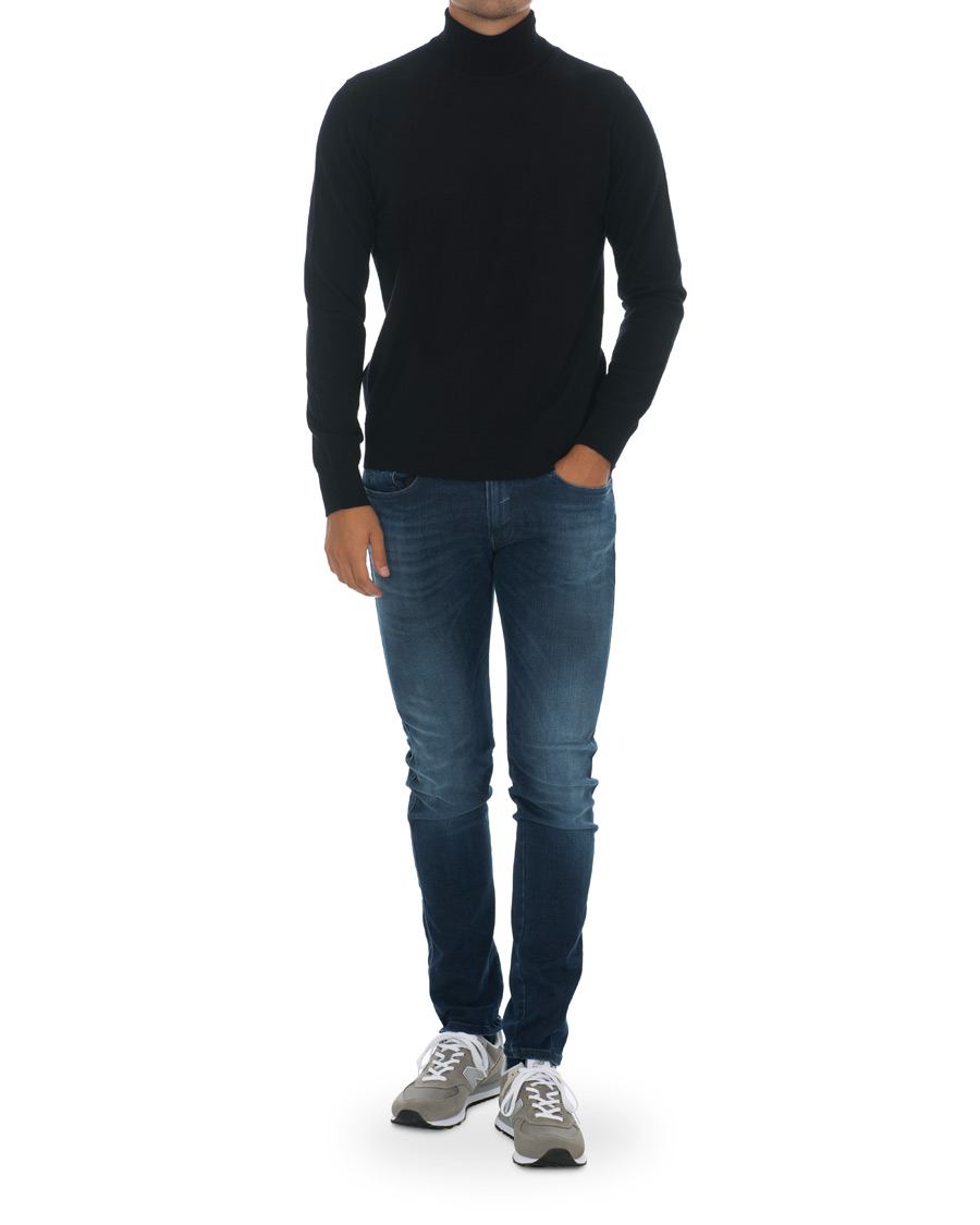 Herren | Pullover | Samsøe Samsøe | Samsøe & Samsøe Flemming Superfine Merino Wool Roll Neck Black