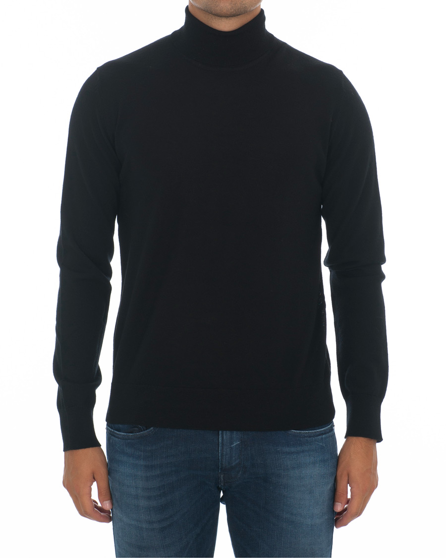 Herren | Pullover | Samsøe Samsøe | Samsøe & Samsøe Flemming Superfine Merino Wool Roll Neck Black