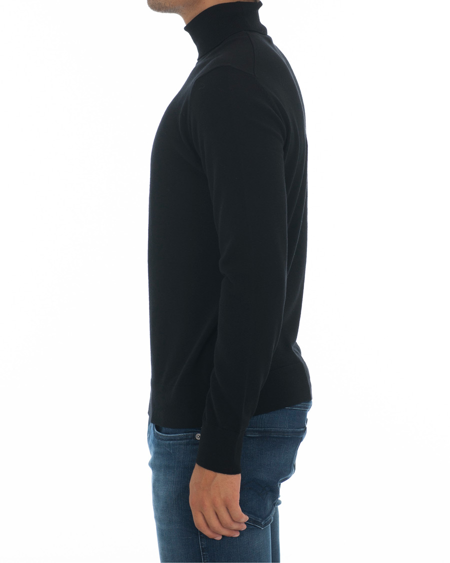 Herren | Pullover | Samsøe Samsøe | Samsøe & Samsøe Flemming Superfine Merino Wool Roll Neck Black
