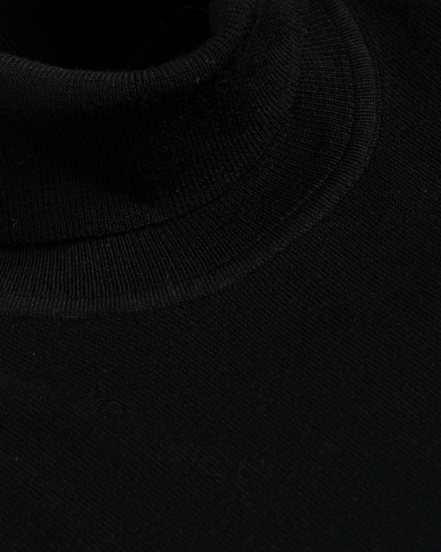 Herren | Pullover | Samsøe Samsøe | Samsøe & Samsøe Flemming Superfine Merino Wool Roll Neck Black