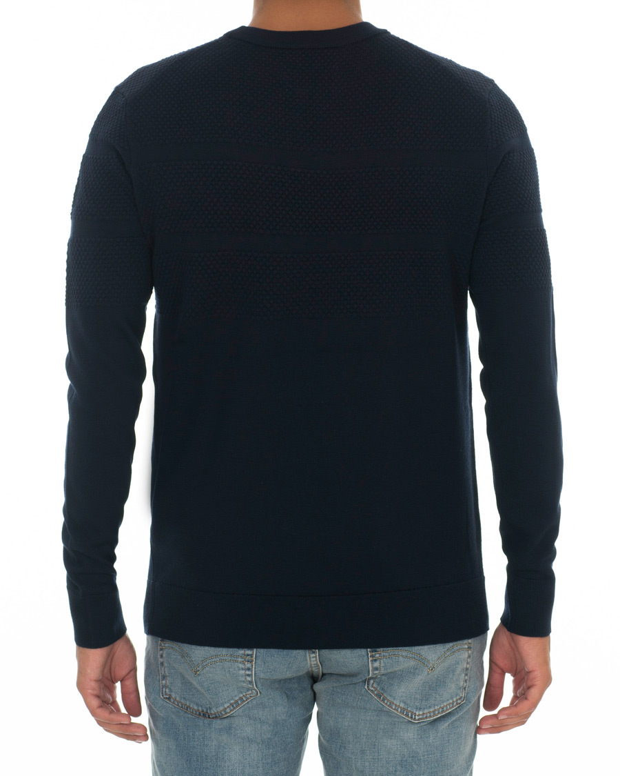 Herren | Pullover | Samsøe Samsøe | Samsøe & Samsøe Sei Structured Wool Crew Neck Night Sky